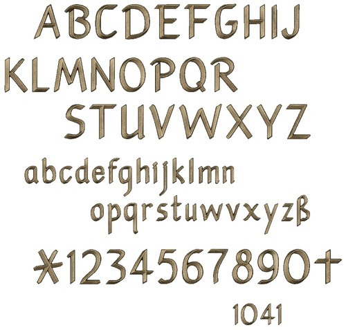 Grabschrift bronze alu - bronze/alu, •