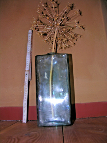 Glasbaustein vase - glasbaustein,
