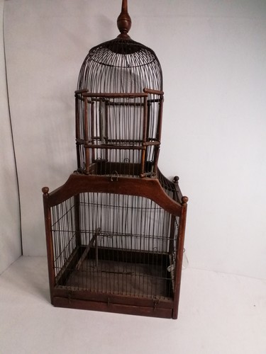 Antiker vogelkäfig holz - vogelkäfig, &