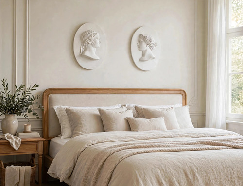 Wandbild stuck relief aus gips - wandbild-stuck,